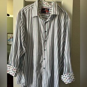 Robert Graham Multicolor Striped Shirt